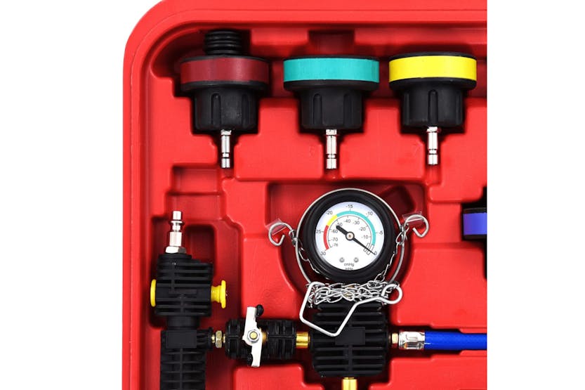 vidaXL 210533 28 Piece Cooling System & Radiator Cap Pressure Tester vidaXL 210533 28 Piece Cooling System & Radiator Cap Pressure Tester