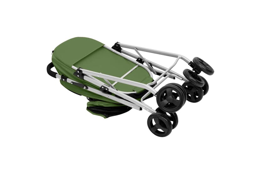 vidaXL 172207 2-layers Folding Dog Stroller Green 83x48x97 C vidaXL 172207 2-layers Folding Dog Stroller Green 83x48x97 C