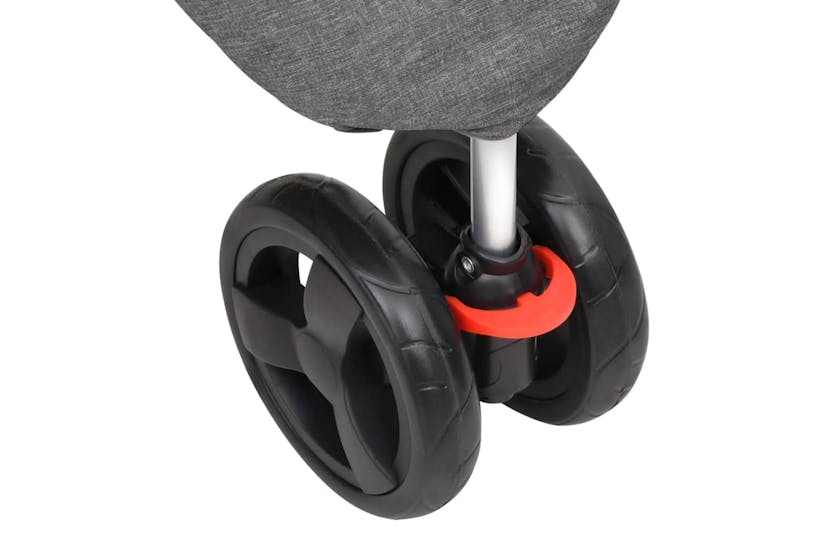 vidaXL 172197 Folding Dog Stroller Grey 80x46x98cm Oxford F vidaXL 172197 Folding Dog Stroller Grey 80x46x98cm Oxford F