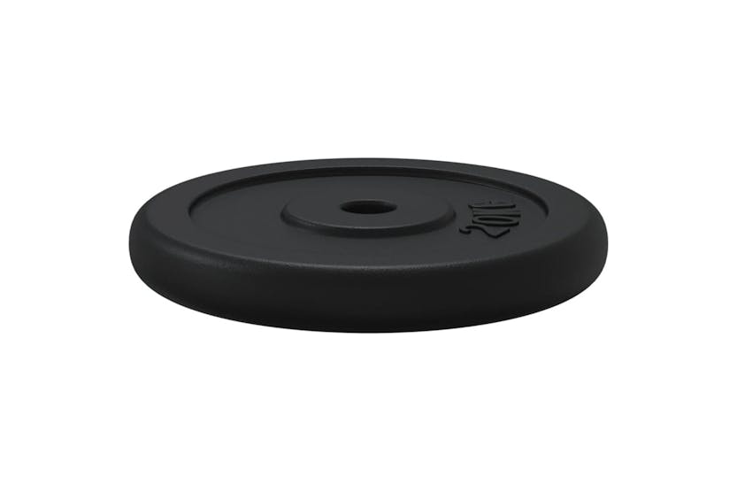 vidaXL 93643 Weight Plate 20 Kg Cast Iron vidaXL 93643 Weight Plate 20 Kg Cast Iron