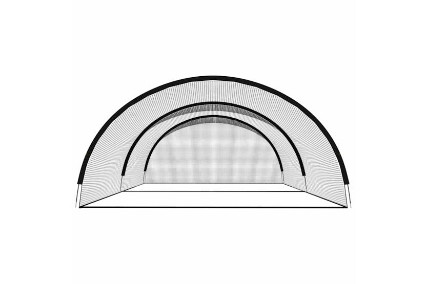 vidaXL 93749 Baseball Batting Cage Net Black 600x400x250cm Polyester vidaXL 93749 Baseball Batting Cage Net Black 600x400x250cm Polyester