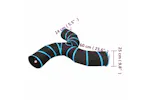 vidaXL 172186 Cat Tunnel 3-way Black And Blue 25cm Polyester vidaXL 172186 Cat Tunnel 3-way Black And Blue 25cm Polyester