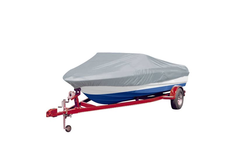 vidaXL 279109 Boat Covers 2 Pcs Grey Length 610-671cm Width 254cm vidaXL 279109 Boat Covers 2 Pcs Grey Length 610-671cm Width 254cm