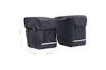 vidaXL 93250 Double Bicycle Bag For Pannier Rack Waterproof vidaXL 93250 Double Bicycle Bag For Pannier Rack Waterproof