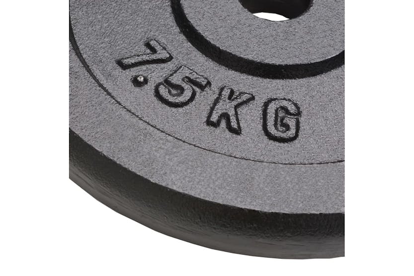 vidaXL 91393 Weight Plates 4 Pcs 4x7.5 Kg Cast Iron vidaXL 91393 Weight Plates 4 Pcs 4x7.5 Kg Cast Iron