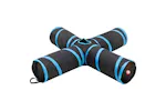 vidaXL 172183 Cat Tunnel 4-way Black And Blue 132cm Polyester vidaXL 172183 Cat Tunnel 4-way Black And Blue 132cm Polyester