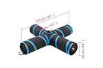 vidaXL 172183 Cat Tunnel 4-way Black And Blue 132cm Polyester vidaXL 172183 Cat Tunnel 4-way Black And Blue 132cm Polyester