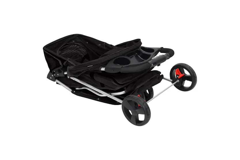 vidaXL 172196 Folding Dog Stroller Black 80x46x98cm Oxford vidaXL 172196 Folding Dog Stroller Black 80x46x98cm Oxford