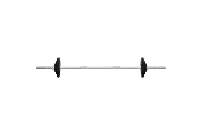 vidaXL 3145041 Barbell With Plates 90 Kg Cast Iron vidaXL 3145041 Barbell With Plates 90 Kg Cast Iron