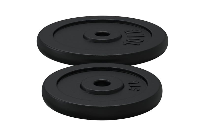 vidaXL 3145037 Barbell With Plates 60 Kg Cast Iron vidaXL 3145037 Barbell With Plates 60 Kg Cast Iron