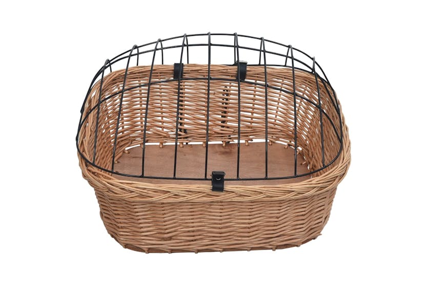 vidaXL 170902 Bike Front Basket With Cover 50x45x35cm Natur vidaXL 170902 Bike Front Basket With Cover 50x45x35cm Natur