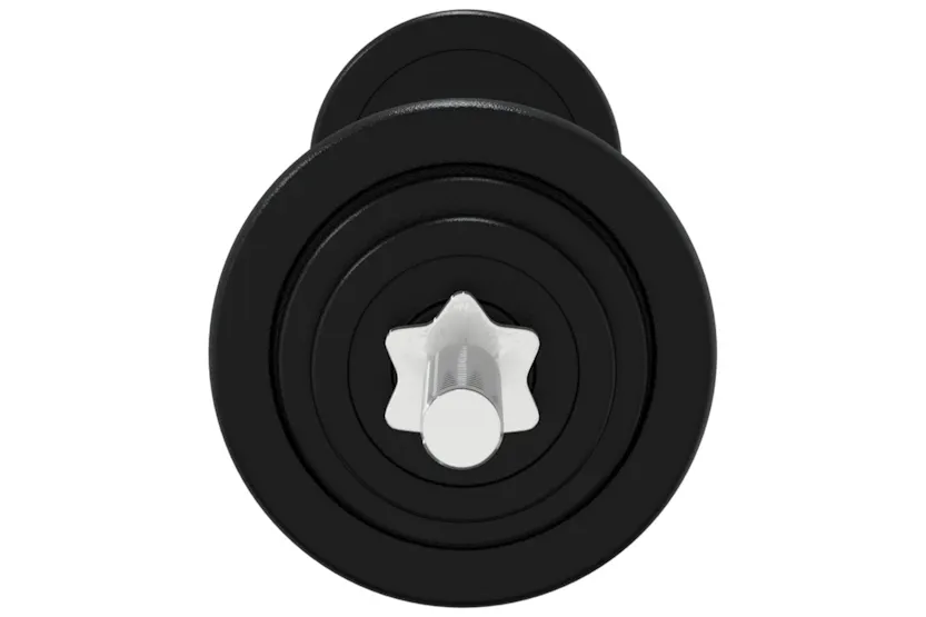 vidaXL 3145047 Barbell And Dumbbell With Plates 90 Kg Cast Iron vidaXL 3145047 Barbell And Dumbbell With Plates 90 Kg Cast Iron