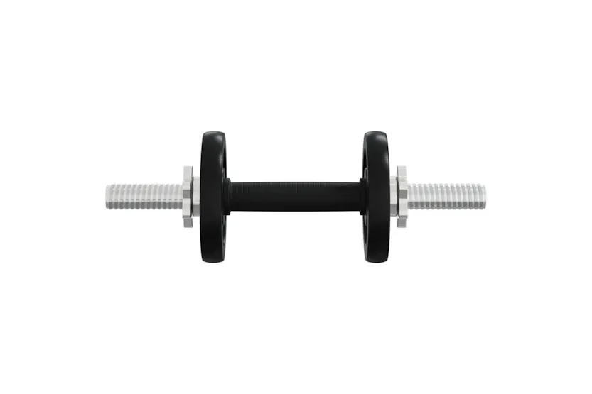 vidaXL 3145044 Barbell And Dumbbell With Plates 60 Kg Cast Iron vidaXL 3145044 Barbell And Dumbbell With Plates 60 Kg Cast Iron