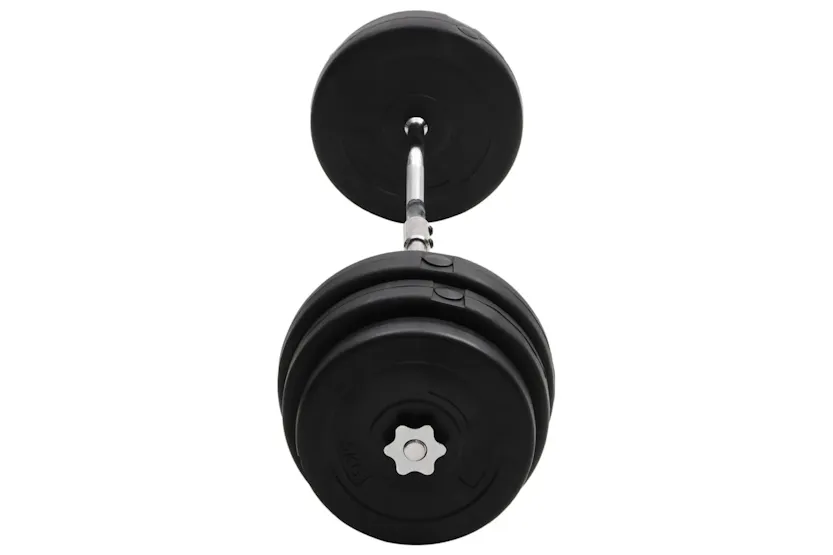 vidaXL 3145023 Curl Barbell With Plates 90 Kg vidaXL 3145023 Curl Barbell With Plates 90 Kg