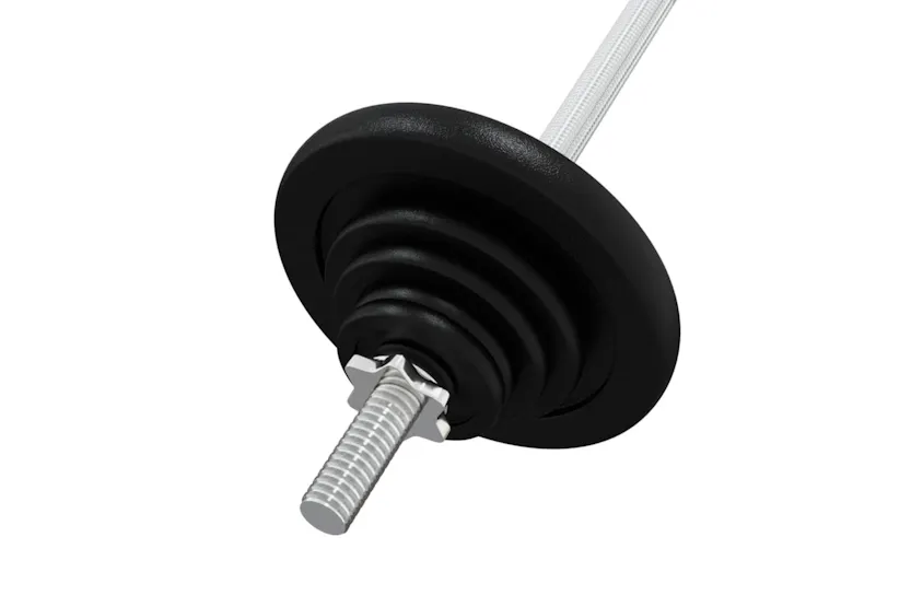 vidaXL 3145034 Barbell With Plates 60 Kg Cast Iron vidaXL 3145034 Barbell With Plates 60 Kg Cast Iron