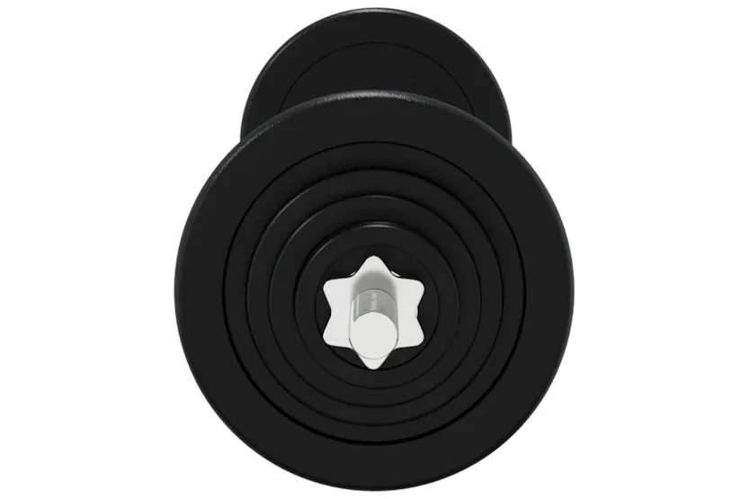 vidaXL 3145039 Barbell With Plates 90 Kg Cast Iron & Chrome Plated Steel vidaXL 3145039 Barbell With Plates 90 Kg Cast Iron & Chrome Plated Steel