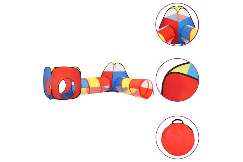 vidaXL 3107733 Children Play Tent With 250 Balls Multicolour 190x264x90cm vidaXL 3107733 Children Play Tent With 250 Balls Multicolour 190x264x90cm