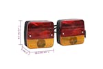 vidaXL 152902 Trailer Lights 2 Pcs Red 10.5x5x9.5cm 12v Classic Bulb vidaXL 152902 Trailer Lights 2 Pcs Red 10.5x5x9.5cm 12v Classic Bulb
