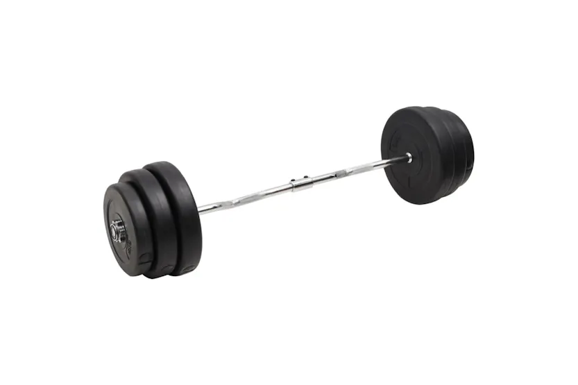 vidaXL 3145023 Curl Barbell With Plates 90 Kg vidaXL 3145023 Curl Barbell With Plates 90 Kg