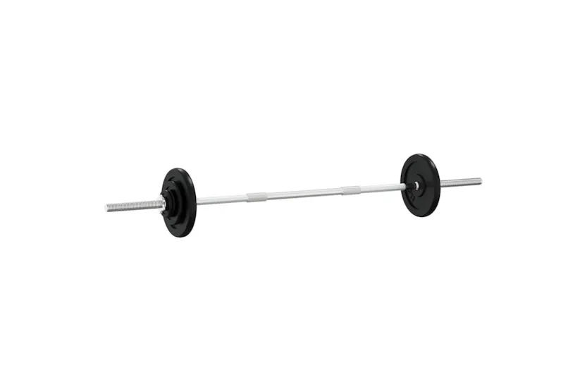 vidaXL 3145041 Barbell With Plates 90 Kg Cast Iron vidaXL 3145041 Barbell With Plates 90 Kg Cast Iron
