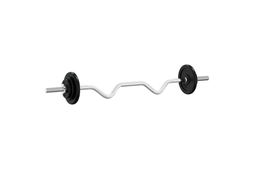 vidaXL 93633 Barbell And Dumbbell Set 30 Kg Cast Iron vidaXL 93633 Barbell And Dumbbell Set 30 Kg Cast Iron