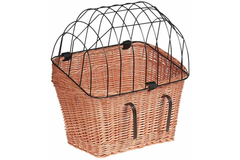 Flamingo 417630 Dog Bicycle Basket Carrier Willow 45x38x47 C Flamingo 417630 Dog Bicycle Basket Carrier Willow 45x38x47 C