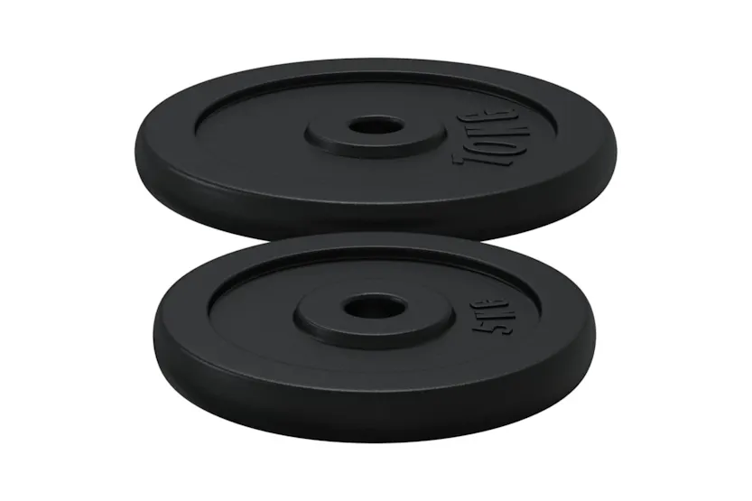 vidaXL 3145038 Barbell With Plates 90 Kg Cast Iron vidaXL 3145038 Barbell With Plates 90 Kg Cast Iron