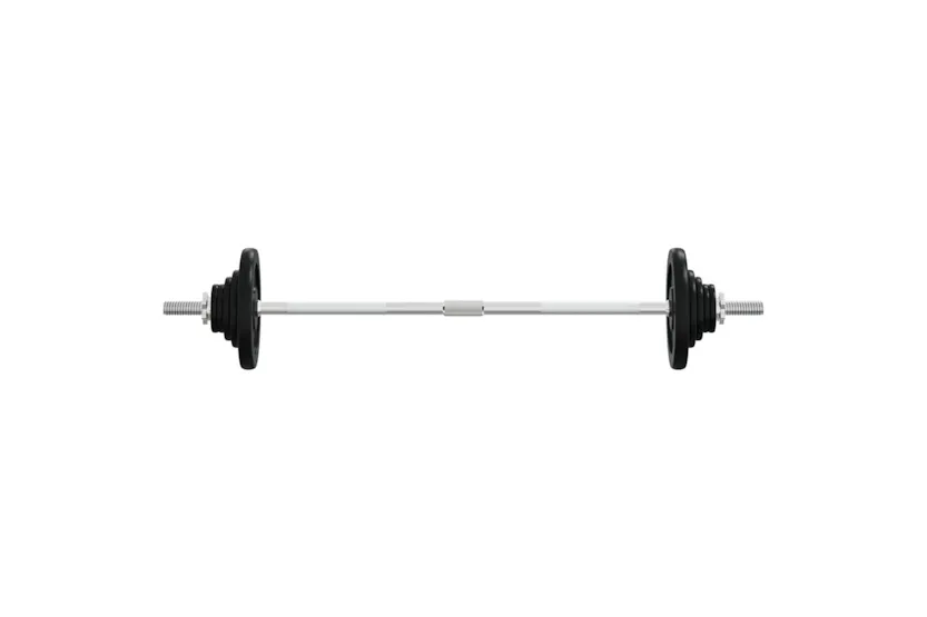 vidaXL 3145038 Barbell With Plates 90 Kg Cast Iron vidaXL 3145038 Barbell With Plates 90 Kg Cast Iron