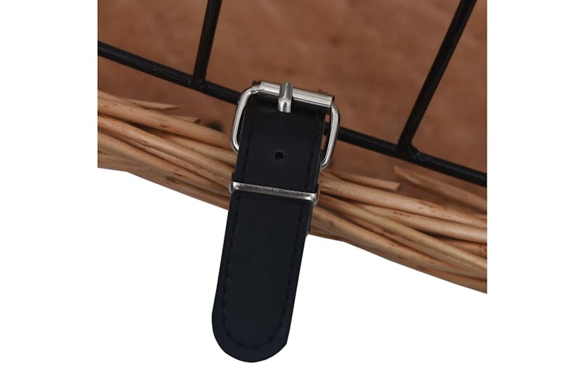 vidaXL 170902 Bike Front Basket With Cover 50x45x35cm Natur vidaXL 170902 Bike Front Basket With Cover 50x45x35cm Natur