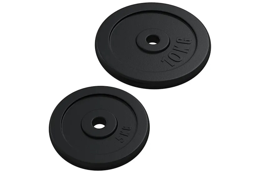 vidaXL 3145041 Barbell With Plates 90 Kg Cast Iron vidaXL 3145041 Barbell With Plates 90 Kg Cast Iron