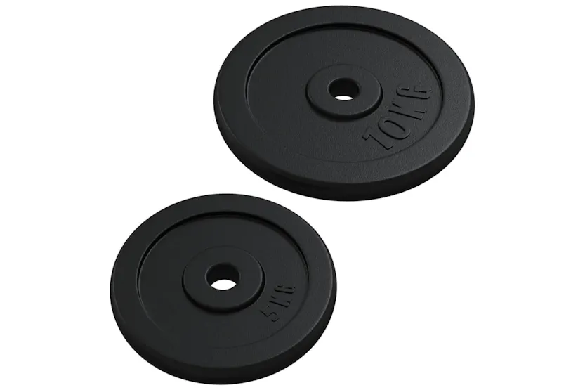 vidaXL 3145034 Barbell With Plates 60 Kg Cast Iron vidaXL 3145034 Barbell With Plates 60 Kg Cast Iron