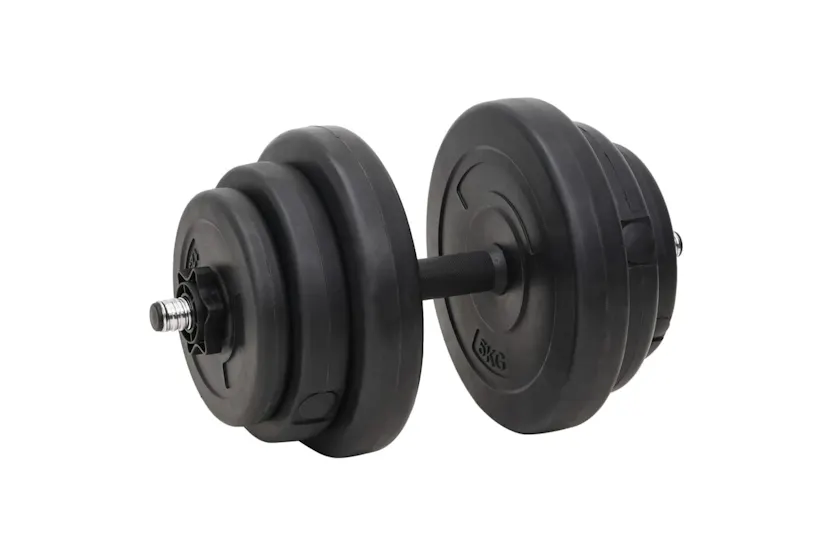 vidaXL 3145031 Barbell And Dumbbell With Plates Set 120 Kg vidaXL 3145031 Barbell And Dumbbell With Plates Set 120 Kg