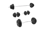vidaXL 3145031 Barbell And Dumbbell With Plates Set 120 Kg vidaXL 3145031 Barbell And Dumbbell With Plates Set 120 Kg