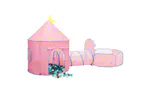 vidaXL 3107737 Children Play Tent With 250 Balls Pink 301x120x128cm vidaXL 3107737 Children Play Tent With 250 Balls Pink 301x120x128cm