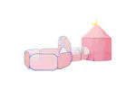 vidaXL 3107737 Children Play Tent With 250 Balls Pink 301x120x128cm vidaXL 3107737 Children Play Tent With 250 Balls Pink 301x120x128cm