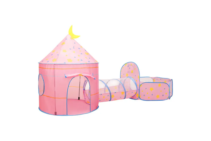 vidaXL 3107736 Children Play Tent With 250 Balls Pink 301x120x128cm vidaXL 3107736 Children Play Tent With 250 Balls Pink 301x120x128cm