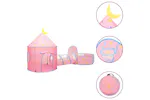 vidaXL 3107736 Children Play Tent With 250 Balls Pink 301x120x128cm vidaXL 3107736 Children Play Tent With 250 Balls Pink 301x120x128cm