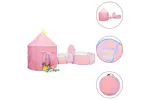 vidaXL 3107736 Children Play Tent With 250 Balls Pink 301x120x128cm vidaXL 3107736 Children Play Tent With 250 Balls Pink 301x120x128cm