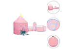 vidaXL 3107737 Children Play Tent With 250 Balls Pink 301x120x128cm vidaXL 3107737 Children Play Tent With 250 Balls Pink 301x120x128cm