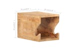 vidaXL 320477 Wall Mounted Bicycle Rack 35x25x25cm Solid Rough Mango Wood vidaXL 320477 Wall Mounted Bicycle Rack 35x25x25cm Solid Rough Mango Wood