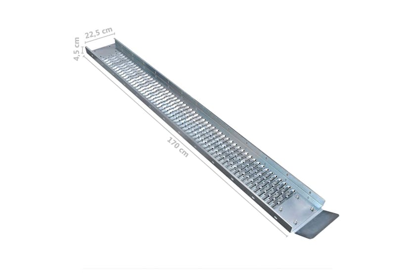 vidaXL 146480 Steel Loading Ramps 2 Pcs 450 Kg vidaXL 146480 Steel Loading Ramps 2 Pcs 450 Kg