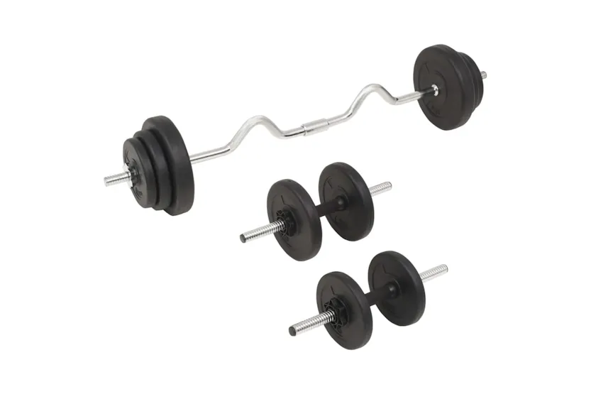 vidaXL 91401 Barbell And Dumbbell Set 30 Kg vidaXL 91401 Barbell And Dumbbell Set 30 Kg