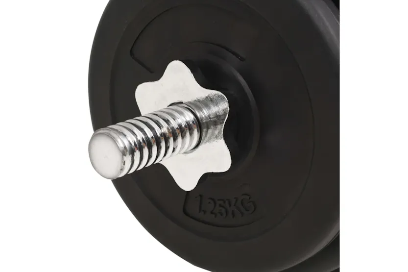 vidaXL 91401 Barbell And Dumbbell Set 30 Kg vidaXL 91401 Barbell And Dumbbell Set 30 Kg