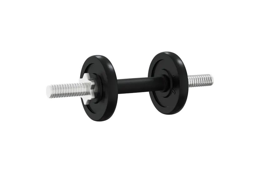 vidaXL 3145048 Barbell And Dumbbell With Plates 60 Kg Cast Iron vidaXL 3145048 Barbell And Dumbbell With Plates 60 Kg Cast Iron
