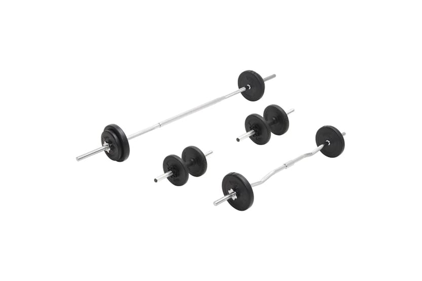 vidaXL 93588 Barbell And Dumbbell Set 30 Kg vidaXL 93588 Barbell And Dumbbell Set 30 Kg