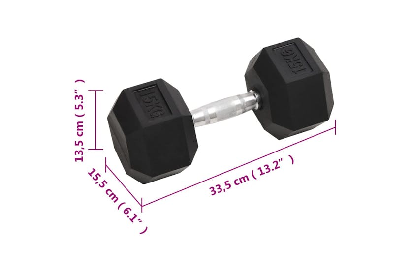vidaXL 93606 Dumbbells 2 Pcs 30 Kg Cast Iron vidaXL 93606 Dumbbells 2 Pcs 30 Kg Cast Iron