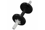 vidaXL 3145048 Barbell And Dumbbell With Plates 60 Kg Cast Iron vidaXL 3145048 Barbell And Dumbbell With Plates 60 Kg Cast Iron