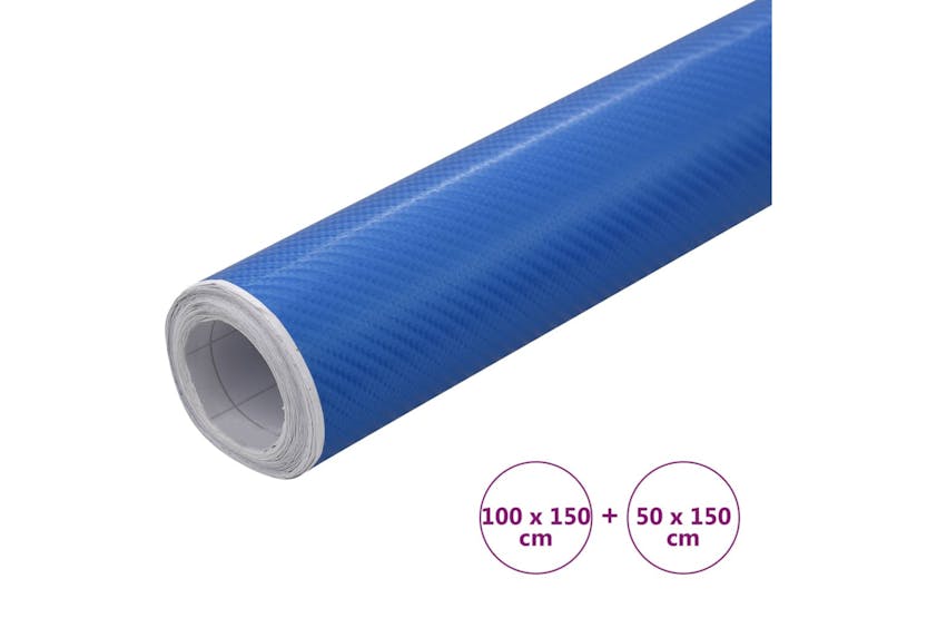 vidaXL 210733 Car Films 2 Pcs 4d Blue 100x150cm+50x150cm vidaXL 210733 Car Films 2 Pcs 4d Blue 100x150cm+50x150cm