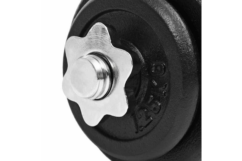 vidaXL 91410 18 Piece Dumbbell Set 30 Kg Cast Iron vidaXL 91410 18 Piece Dumbbell Set 30 Kg Cast Iron