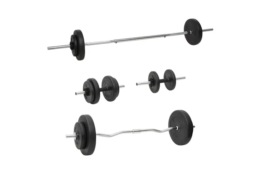 vidaXL 3145027 Barbell And Dumbbell With Plates 60 Kg vidaXL 3145027 Barbell And Dumbbell With Plates 60 Kg